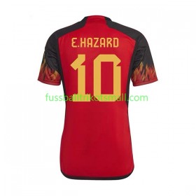 Fußballtrikots Belgien Hazard 10 FIFA WM 2022 Kurzarm Heimtrikotsatz kaufen